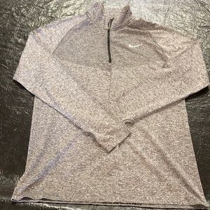 Nike long sleeve half zip running shirt